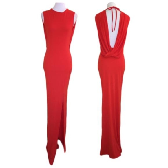 ASOS Dresses & Skirts - Beautiful ASOS Long Red Dress - Size 6 Tall - NWT